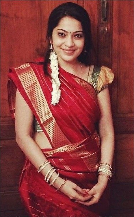 Deep Red Nine Yard Madisar Saree | Indian bride outfits, Madisar .
