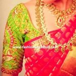 Elbow length Maggam work blouse designs and other blouses (With .