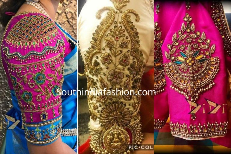 6 Beautiful Traditional Blouse Designs For Pattu Sarees! (With .
