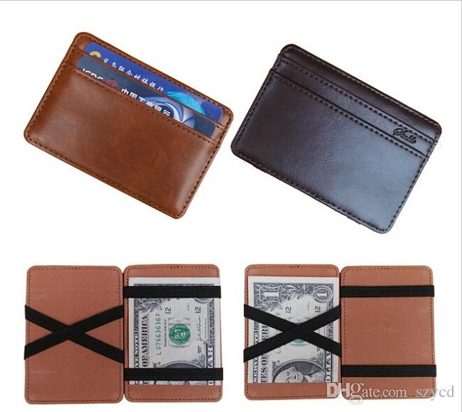 New Wallet Men Synthetic Leather Funny Magic Wallet Credit Card .