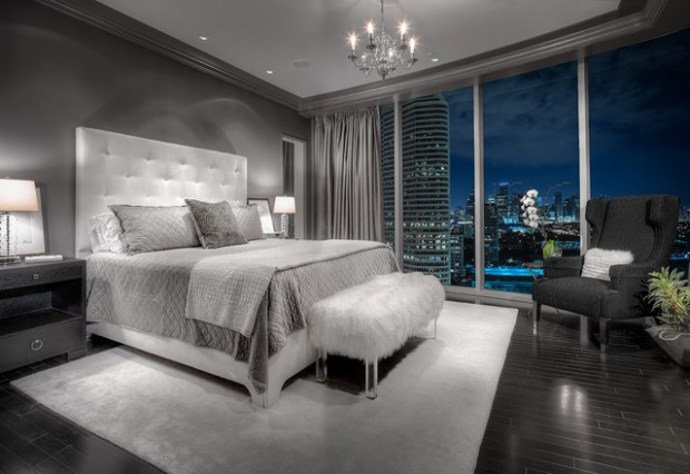 20 Beautiful Gray Master Bedroom Design Ide