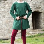 Cotton medieval tunic lined with fine flax linen. Available in .