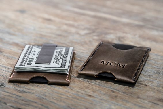 Minimalist Money Clip Wallet [Handmade] [Free Shippin