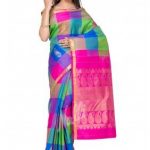 Multi Color Kanchipuram Silk Saree | Sar
