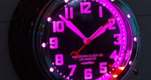 View our clocks | Curtis Clocks - Fine custom neon clocks | Clock .