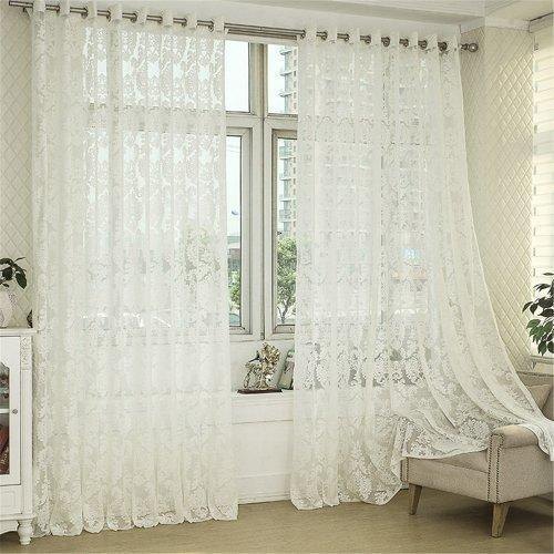 White Net Curtain, Size: 4x6 Feet, Rs 180 /meter Home Curtain .