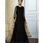 Party Wear Gorgeous Black Net Designer Salwar Kameez, Rs 4330 .