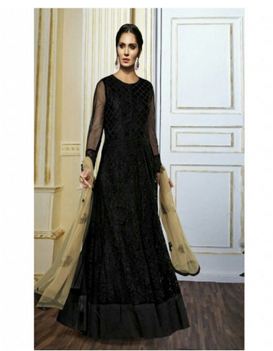 Party Wear Gorgeous Black Net Designer Salwar Kameez, Rs 4330 .