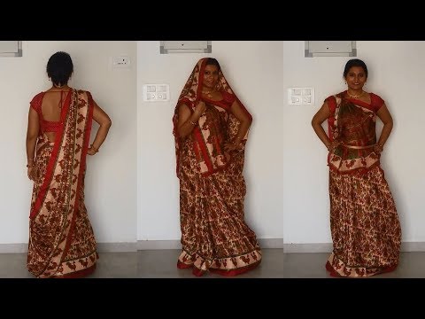 North Indian Saree draping tutorial - YouTu