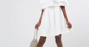 ASOS Ruffle Off Shoulder Mini Dress | AS