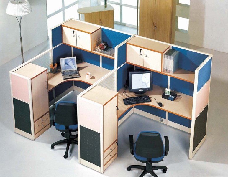 Popular Small Office Cubicles With Overhead Cabinet And Shelves .