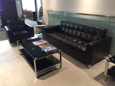 Custom office sofa - Latest Designs Modern Leather Office Sofa Set .