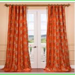 burnt orange curtains and drapes (With images) | Orange curtains .
