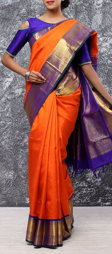 Vibrant and Bold: Orange Sarees for Statement-Making Style