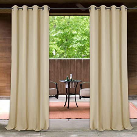 Amazon.com : StangH Indoor Outdoor Curtains 84 inches - Blackout .