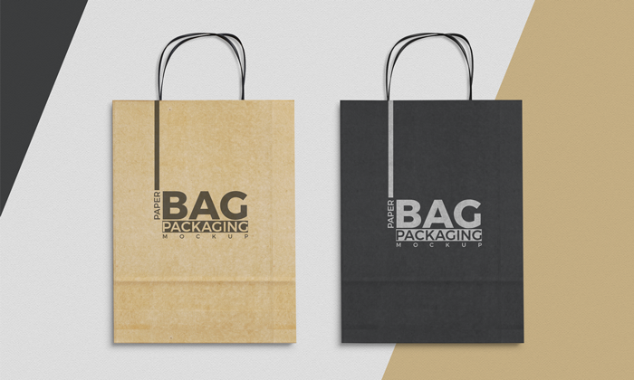 Paper Bag Mockup To Showcase Packaging Designs - Mockup Plan