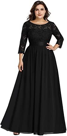 Amazon.com: Alisapan Womens Plus Size Long Bridesmaid Dress Lace .