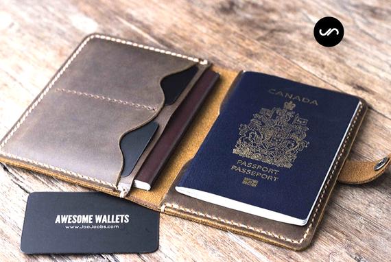 Passport Wallet Leather Passport Wallet Passport Holder | Et