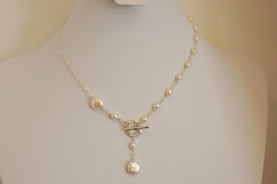 Cultured Freshwater Pearl Necklace Modern by Nature's Splendour .