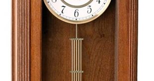 Amazon.com: Pendulum Wall Clock, Silent Decorative Wood Clock with .