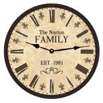 Oversized Family Clock Personalized Clock | Et