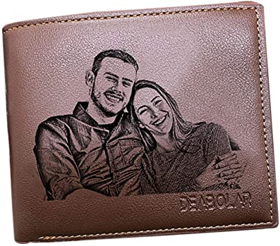 Amazon.com: Custom Photo Wallets Men's Leather Classic Genuine .