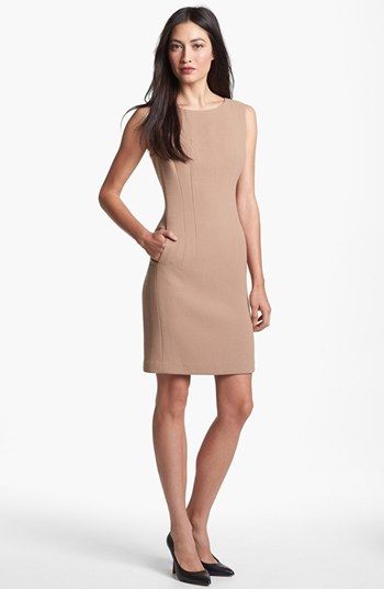 Hottest petite dresses for work :: Bomb Petite. With black boots .