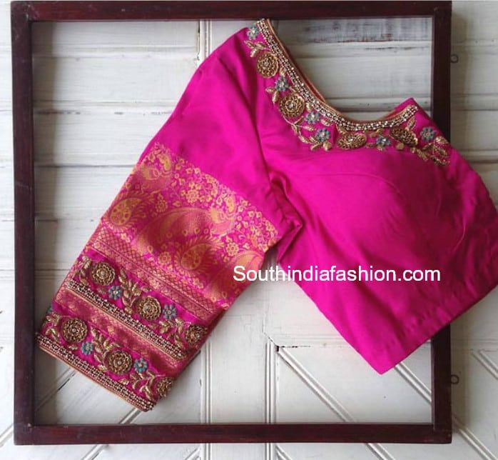 17 Awesome Maggam Work Blouse Designs by Nyshka Design Studio .