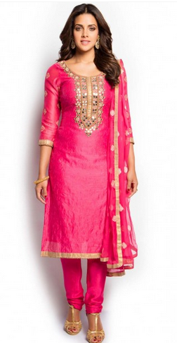 Pink And Gold Salwar Suit at Rs 5298/piece | Salwar Suit, Women .