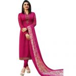 Ladies Silk Dark Pink Salwar Suit, Rs 900 /piece Hashtag Clothing .