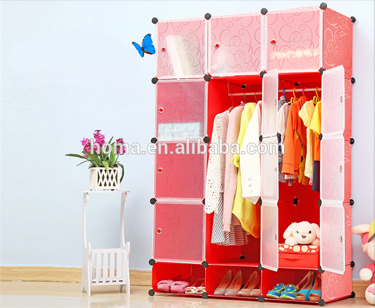 Safety Children Bedroom Plastic Wardrobe Designs - Buy Plastic .
