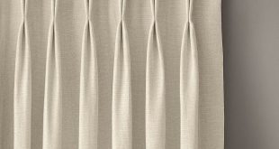 Custom Belgian Heavyweight Textured Linen 2-Fold French-Pleat .