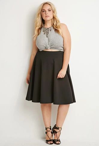 5 flattering black skirts for plus size women - curvyoutfits.c