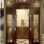 Image result for glass door designs for pooja room (With images .