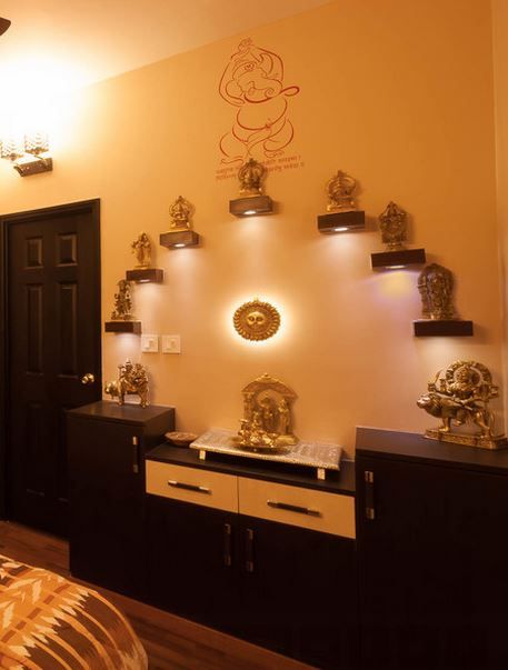 Pooja Room Color Ideas | Pooja rooms, Pooja room door design, Home .