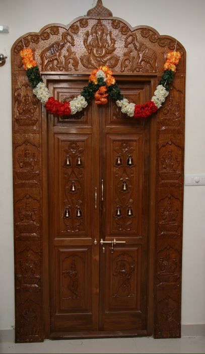 Pooja Room Door Designs - Pooja Room (With images) | Pooja room .