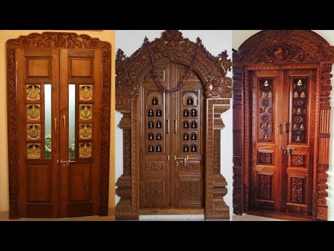 Pooja Room Doors// Wooden Door Frame And Door Designs - YouTu
