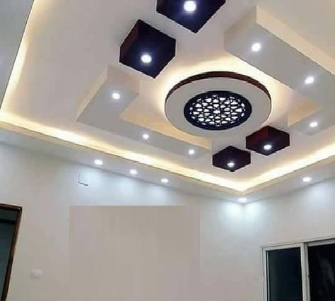 Latest 60 POP false ceiling design catalog with LED lighting 20