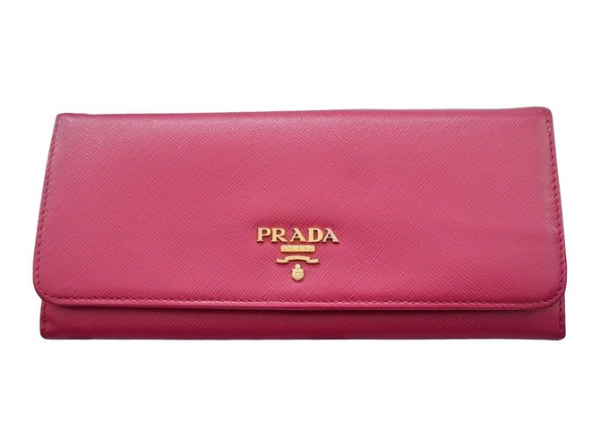 Prada wallets Wallets Leather Pink ref.87034 - Joli Clos
