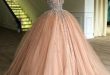 Tulle Simple Ball-Gown Sweep Train Prom Dresses #218657 - lalami