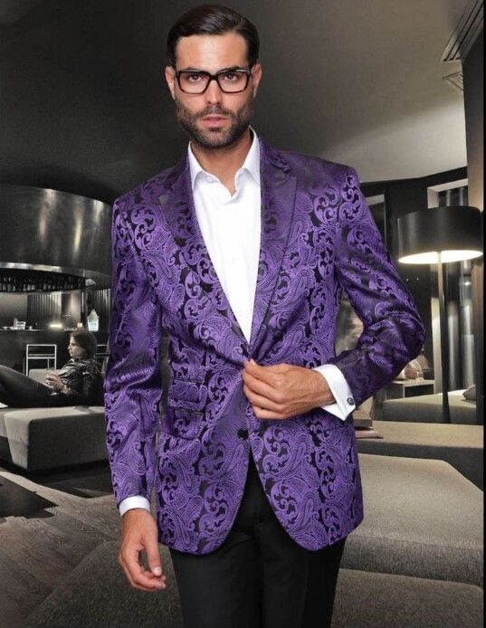 Purple tuxedo jacket | Purple suits, Sports blazer, Purple blaze