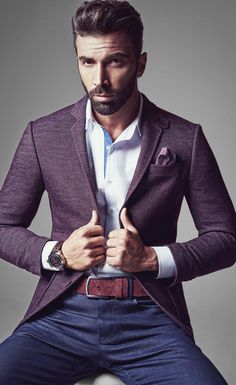 12 Best Purple Blazers images | Purple blazers, Mens outfits, Menswe