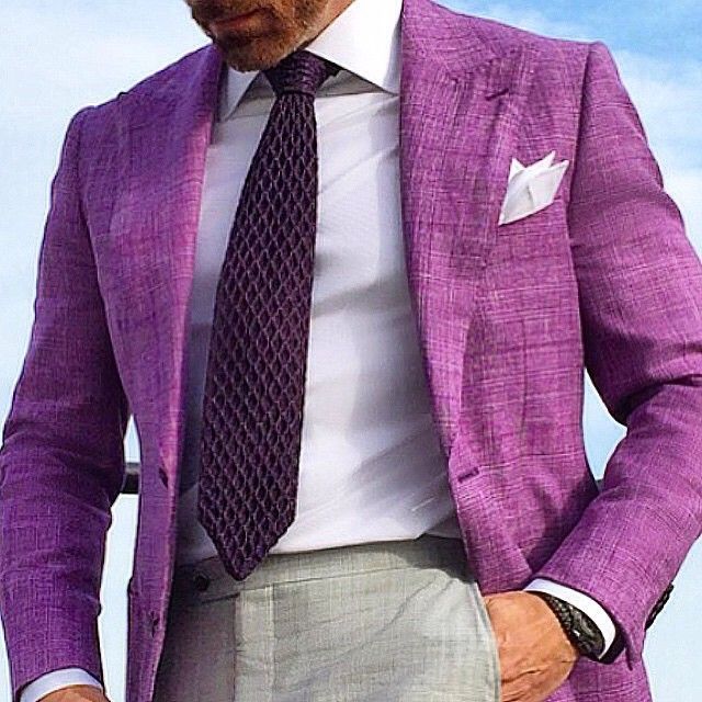 Love. Heather purple blazer | Ropa de hombre, Camisa rosa hombre .