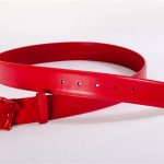 Versace Medusa Head Mens Fashion Red Belt,Bel