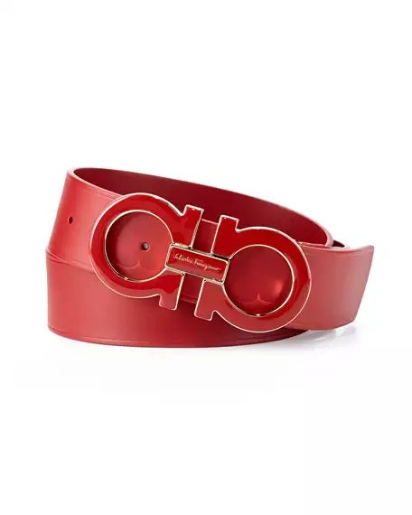 Red Salvatore ferragamo belt | Cheap designer bel
