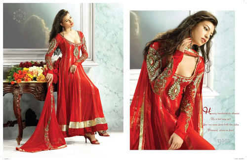 Designer Red Salwar Kameez, Salwar, सलवार कमीज़ .