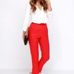Trouser We Go Red High-Waisted Pants (With images) | Red high .
