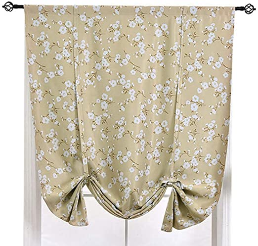 Amazon.com: ZebraSmile Various Size Pattern Roman Curtains Tie Up .