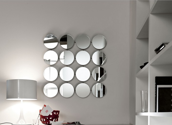 8 ideas to use a round mirror in a large living room 11 | BRABBU .