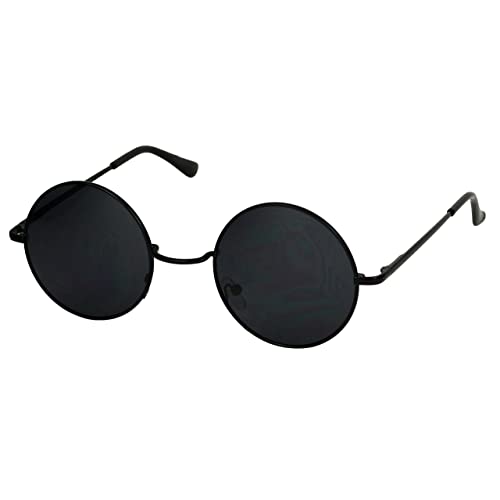 Round Black Sunglasses: Amazon.c